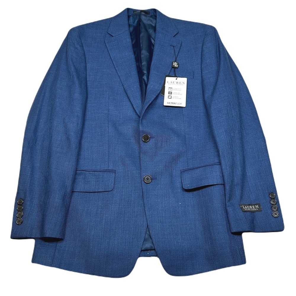 LRL Ralph Lauren‎ Sport Coat Mens 36R Navy Classic Fit Ultraflex Blazer $295 NEW